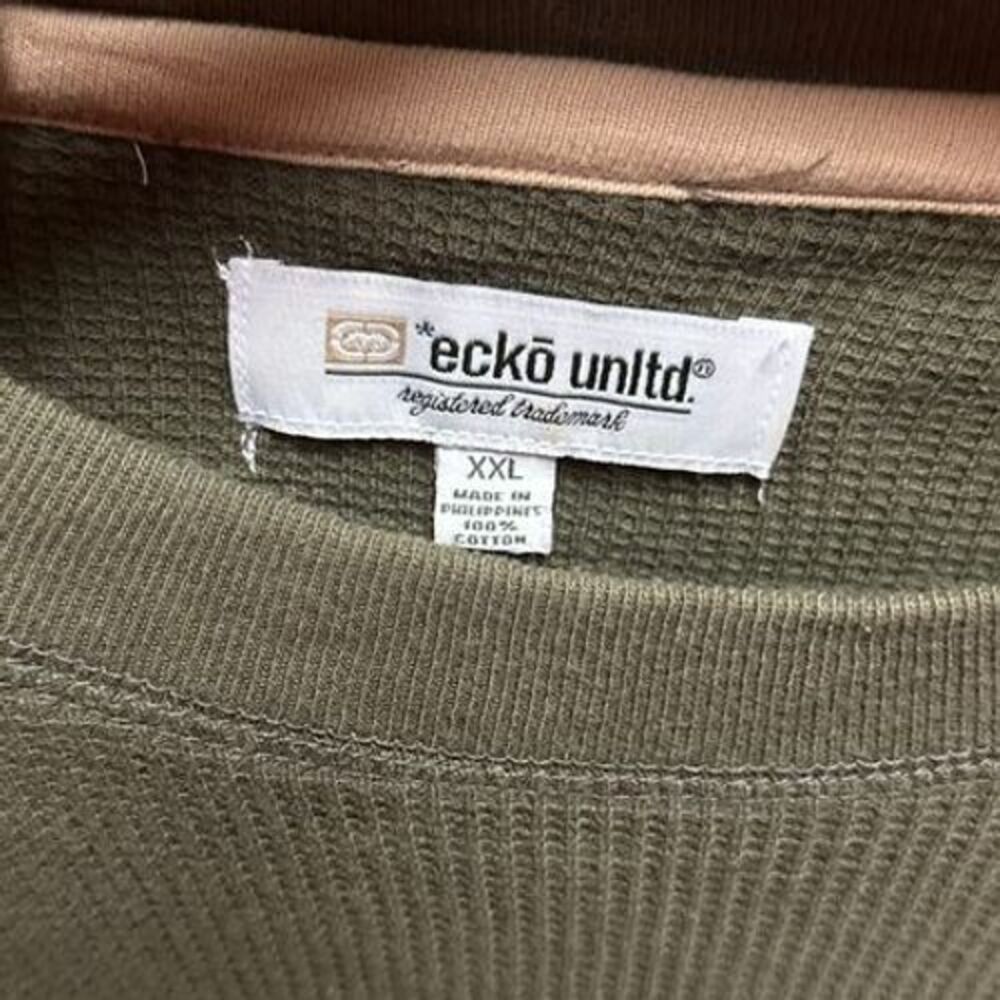 Y2K Ecko Unlimited Grunge Skater‎ Long Sleeve Thermal - Picture 4 of 4